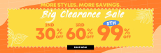 Big Clearance Sale – Buy 5 Get up to 99% Discount