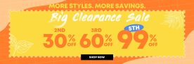 Big Clearance Sale – Buy 5 Get up to 99% Discount